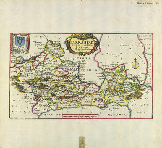 A Map of Berkshire with its Hundreds