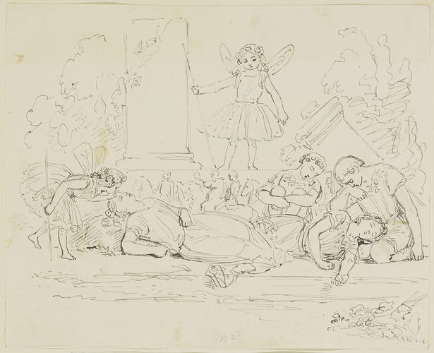 Royal children tableaux, illustrating John Milton's L'Allegro and Il Penseroso, 1852: Sylpho Royal children tableaux, illustrating John Milton's L'Allegro and Il Penseroso, 1852: Sylpho