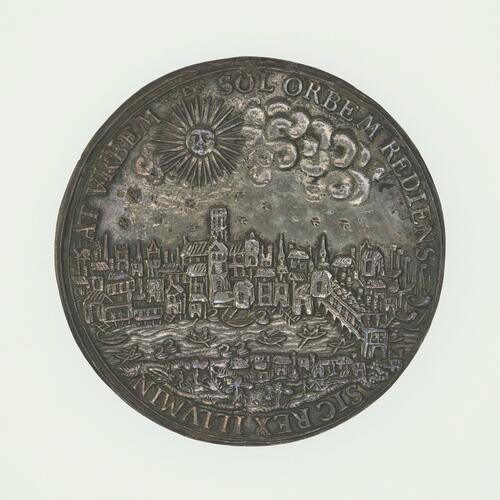 Medal commemorating the return of King Charles I to London after his Coronation in Scotland Medal commemorating the return of King Charles I to London after his Coronation in Scotland