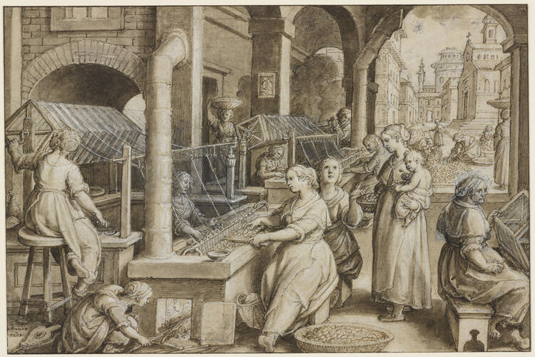 Women winding silk