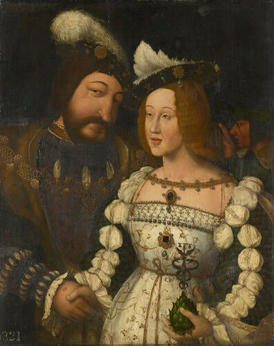 François I with Eleanor, Queen of France