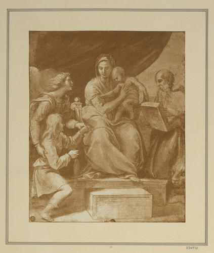 The Virgin and Child with Holy Figures
