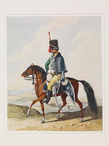 Spanish Army. Officer, Fernando VII Hussars, 1812