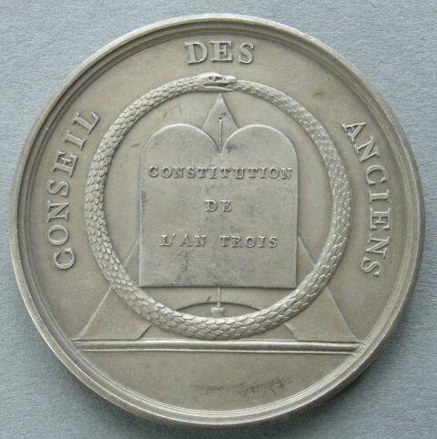 France. Medal commemorating the Council of the Ancients