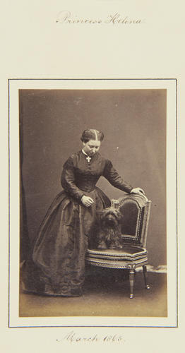 Princess Helena, daughter of Queen Victoria (1846-1923) a terrier