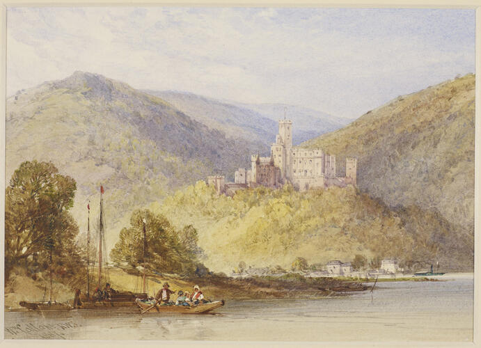 Schloss Stolzenfels from the banks of the Lahn