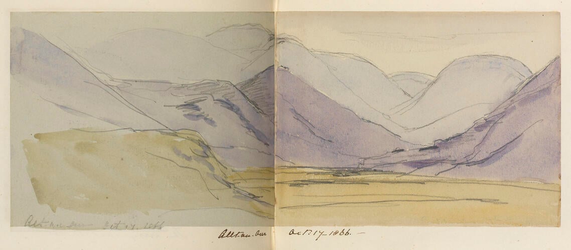 Master: SKETCHES FROM NATURE V. R. 1863 TO 1867
Item: Allt-an-our