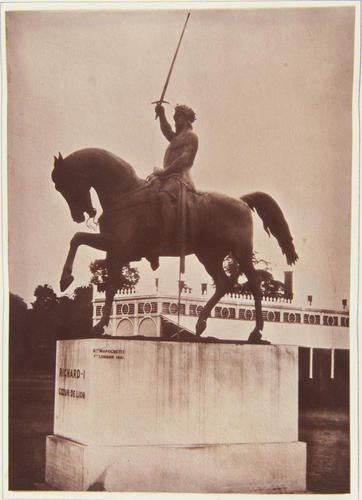 Statue of Richard Coeur de Lion outside the Great Exhibition in Hyde Park