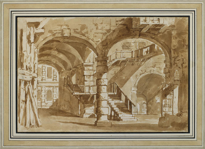 An arcaded court