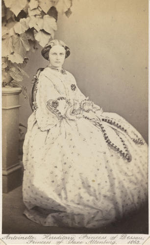 Antoinette, Hereditary Princess of Dessau, Princess of Saxe-Altenburg (1838-1908) Antoinette, Hereditary Princess of Dessau, Princess of Saxe-Altenburg (1838-1908)