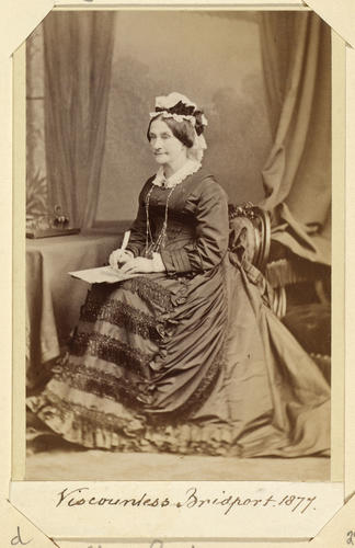 Viscountess Bridport. 1877. [Royal Household Portraits. Volume 55. ]