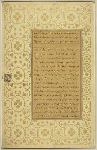 Master: Padshahnamah پادشاهنامه (The Book of Emperors) ‎‎
Item: Shah-Jahan receives his three eldest sons and Asaf Khan during his accession ceremonies (8 March 1628)