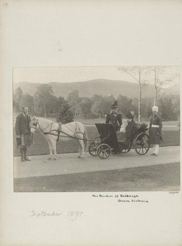 Photograph of Queen Victoria at Balmoral, September 1897