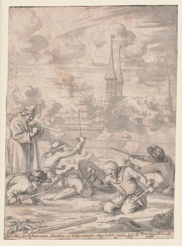 Swedish soldiers frozen to death after the battle of Copenhagen, 1659