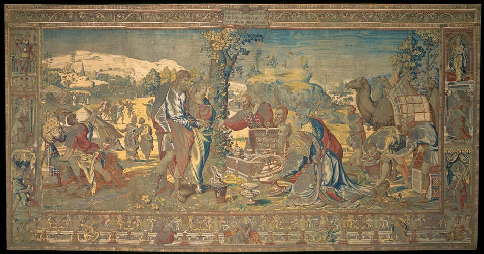 Master: The Story of Abraham Series
Item: The Return of Sarah by the Egyptians Master: The Story of Abraham Series
Item: The Return of Sarah by the Egyptians