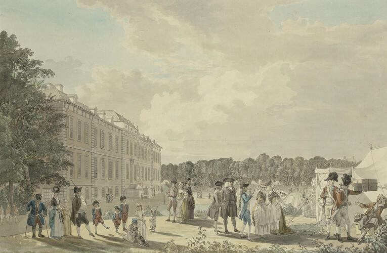 The encampment at Montagu House