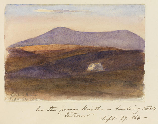 Master: SKETCHES FROM NATURE V. R. 1863 TO 1867
Item: In the Corrie [Buie] - looking towards the mount