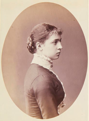 Princess Maria Antonia of Portugal, daughter of the Duke of Braganza, c. 1885. [Album: Photographic Portraits vol. 6/64 1888-1893]