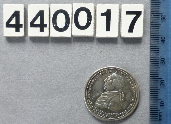 Medal commemorating the Death of King George III, 1820 Medal commemorating the Death of King George III, 1820