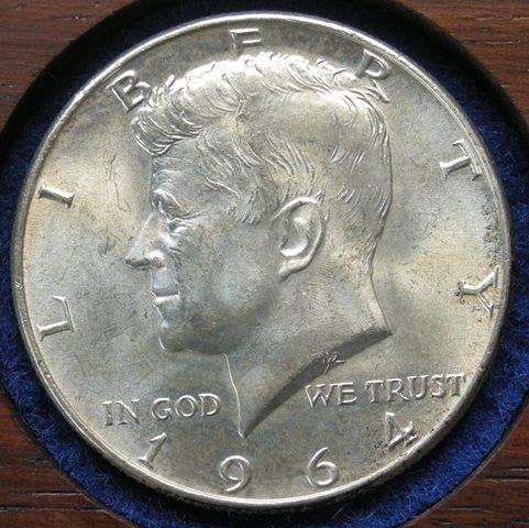 U. S. A. Half dollar, 1964 U. S. A. Half dollar, 1964