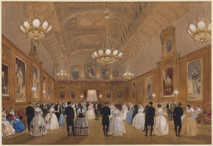 Napoleon III and the Empress Eugenie at the Ball at Windsor Castle, 17 April 1855