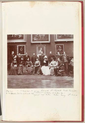 Group photograph with the Duke and Duchess of York at Kilkenny, April 1899