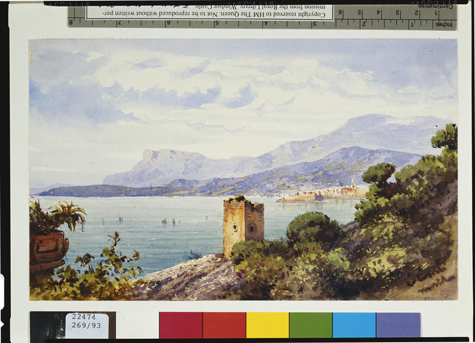 Menton: distant view from the Palazzo Orengo