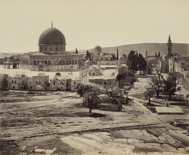 The Mosque of Omar from the Governor's House [Mosque of the Dome of the Rock, Jerusalem]