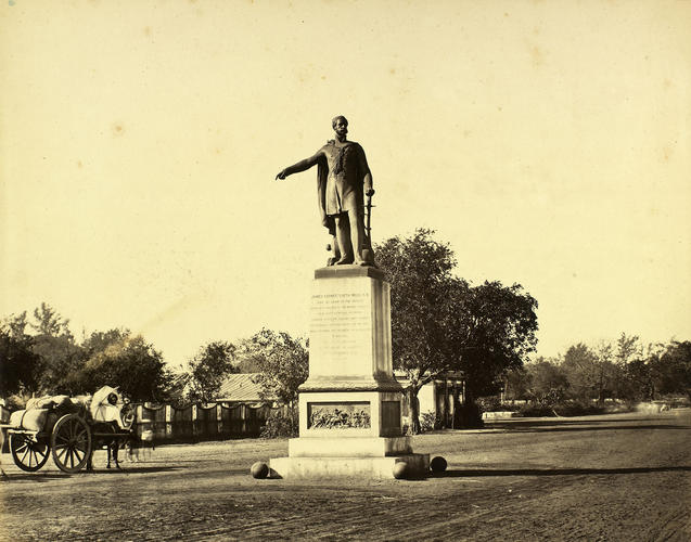 Statue of Brigadier-General James George Smith Neill (1810-57), Madras : Prince of Wales Tour of India 1875-6 Statue of Brigadier-General James George Smith Neill (1810-57), Madras : Prince of Wales Tour of India 1875-6