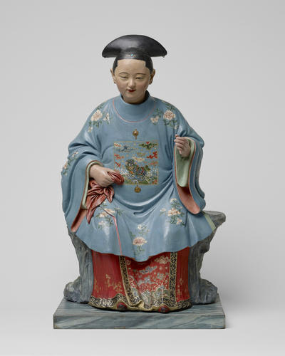 Clay figure of a Chinese woman