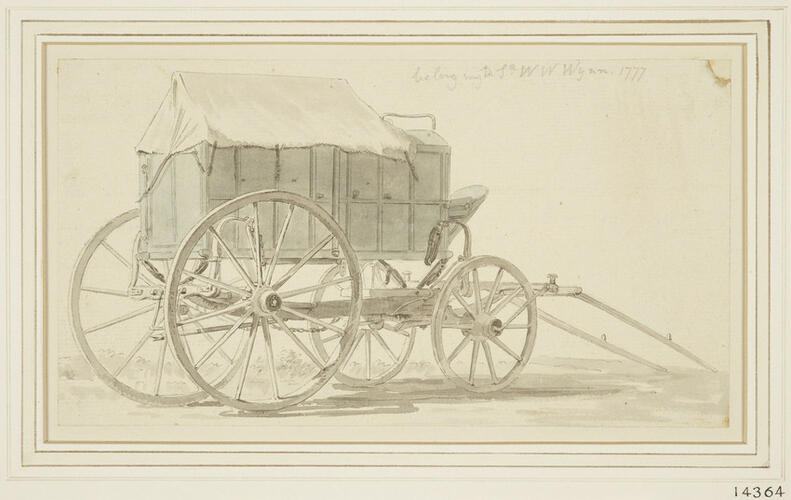 A wagon belonging to Sir Watkin Williams-Wynn