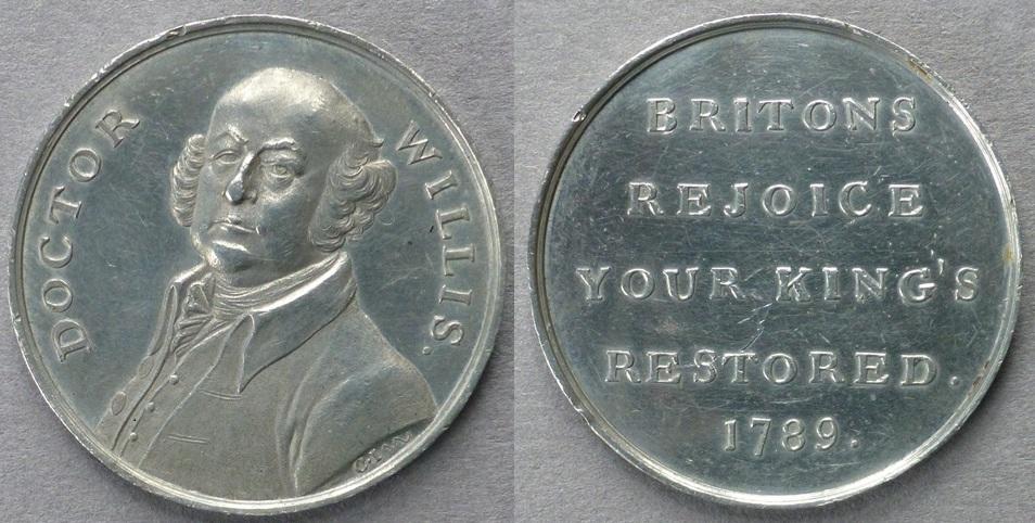 Great Britain. Medal commemorating the Recovery of King George III, 1789 Great Britain. Medal commemorating the Recovery of King George III, 1789