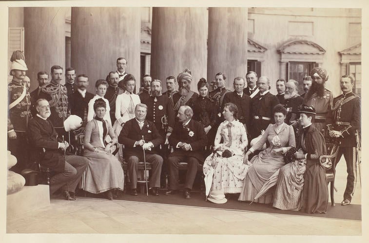 Group portrait including Lord Connemara and the Viceroy Group portrait including Lord Connemara and the Viceroy