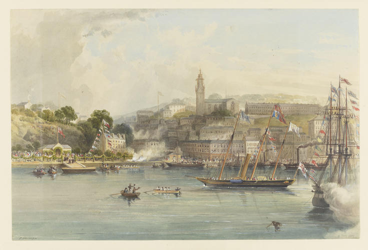 The Queen and Prince Albert arriving at Queenstown, Cove of Cork, 3 August 1849