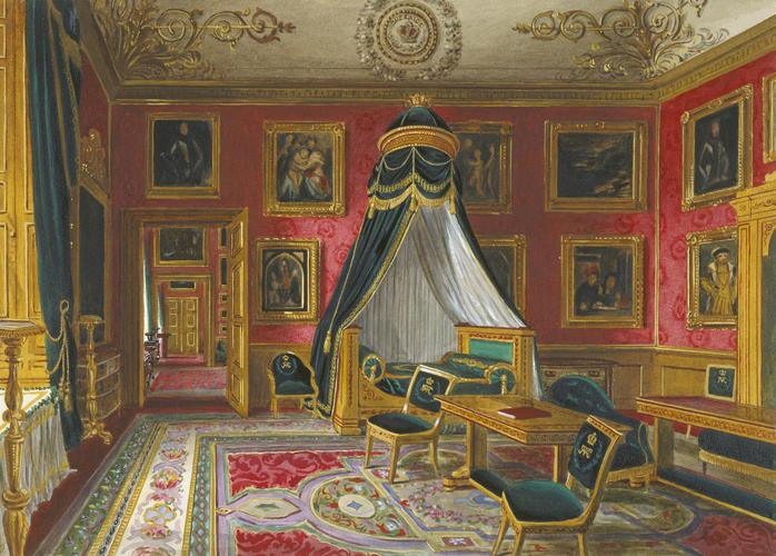Windsor Castle: the Bedroom prepared for Napoleon III