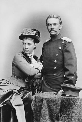 Bernhard, Hereditary Prince, and Charlotte, Hereditary Princess of Saxe-Meiningen, 1879 [in Portraits of Royal Children Vol. 24	1879]