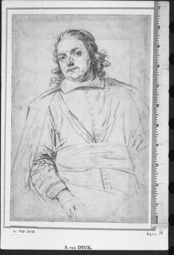 Recto: Portrait of a man. Verso: Three flying putti