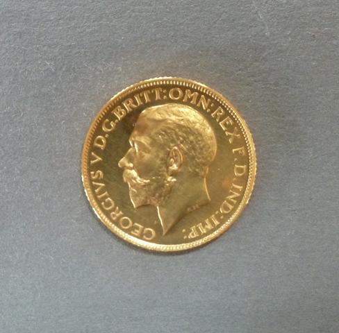 George V proof sovereign George V proof sovereign