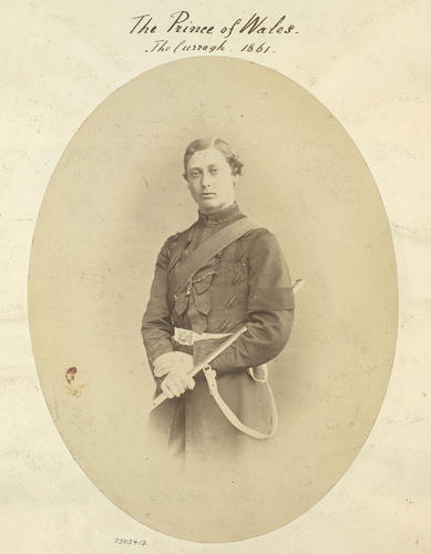 Edward VII when Prince of Wales (1841-1910) at the Curragh Camp, 1861 Edward VII when Prince of Wales (1841-1910) at the Curragh Camp, 1861