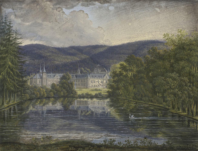 Schloss Reinhardsbrunn from across the lake Schloss Reinhardsbrunn from across the lake
