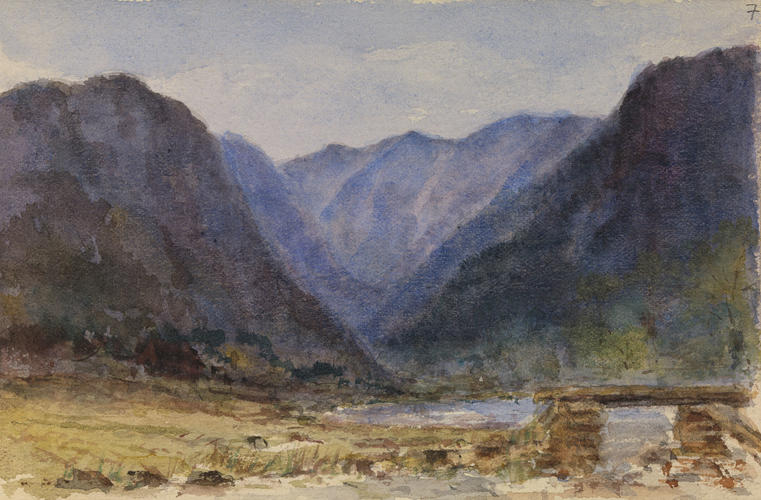 Master: Queen Alexandra's Sketchbook
Item: A mountain landscape