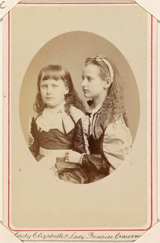 Lady Elizabeth and Lady Beatrice Grosvenor. [Photographs, English Portraits. Volume 70. ]