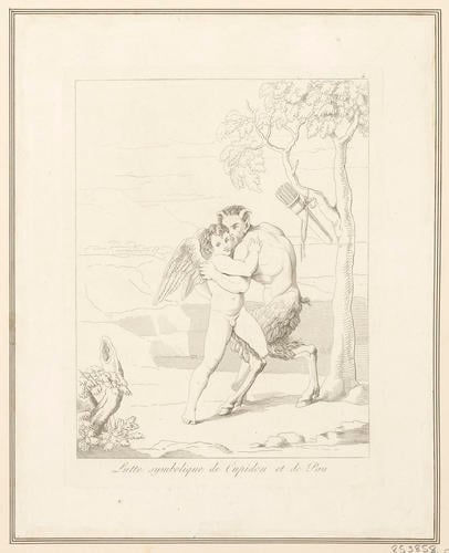 Master: Decoration of Cardinal Bibbiena's stufetta in the Vatican
Item: Cupid and Pan wrestling Master: Decoration of Cardinal Bibbiena's stufetta in the Vatican
Item: Cupid and Pan wrestling