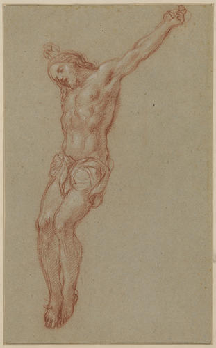 Recto: The Penitent Magdalen. Verso: The Crucified Christ