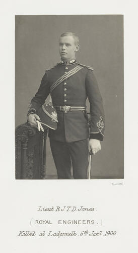 Lieutenant RJTD Jones (Royal Engineers) killed at Ladysmith, 6th January 1900: Anglo-Boer War, 1899-1900