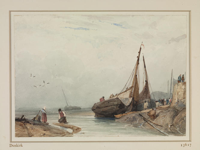 Fishing boats at low tide, Dunkirk