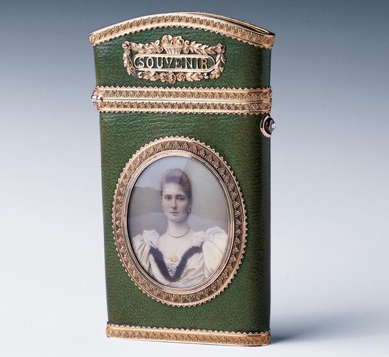 Carnet with miniature of Tsarina Alexandra Feodorovna