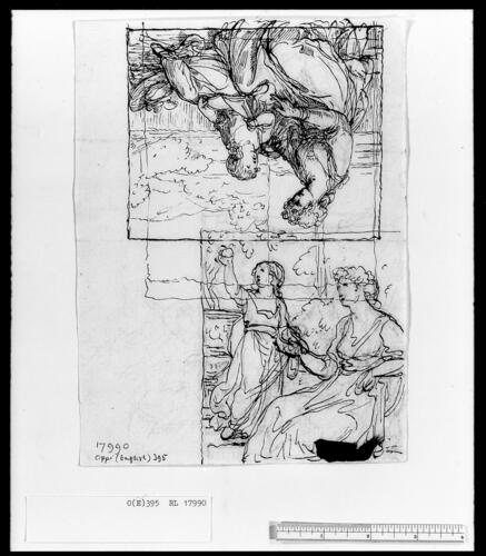 Two studies for Amor and Psyche