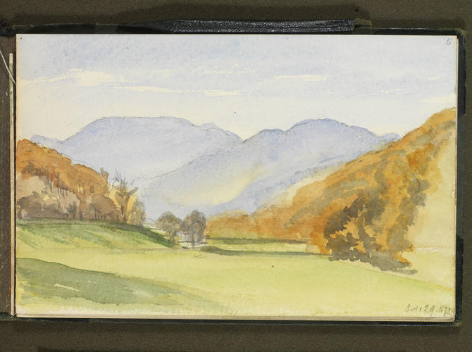 Master: Queen Victoria's Sketch Book 1872-3
Item: A Highland landscape