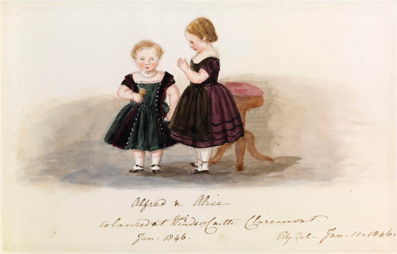 Master: Sketches of the Royal Children by V. R. from 1841-1859
Item: Alfred & Alice